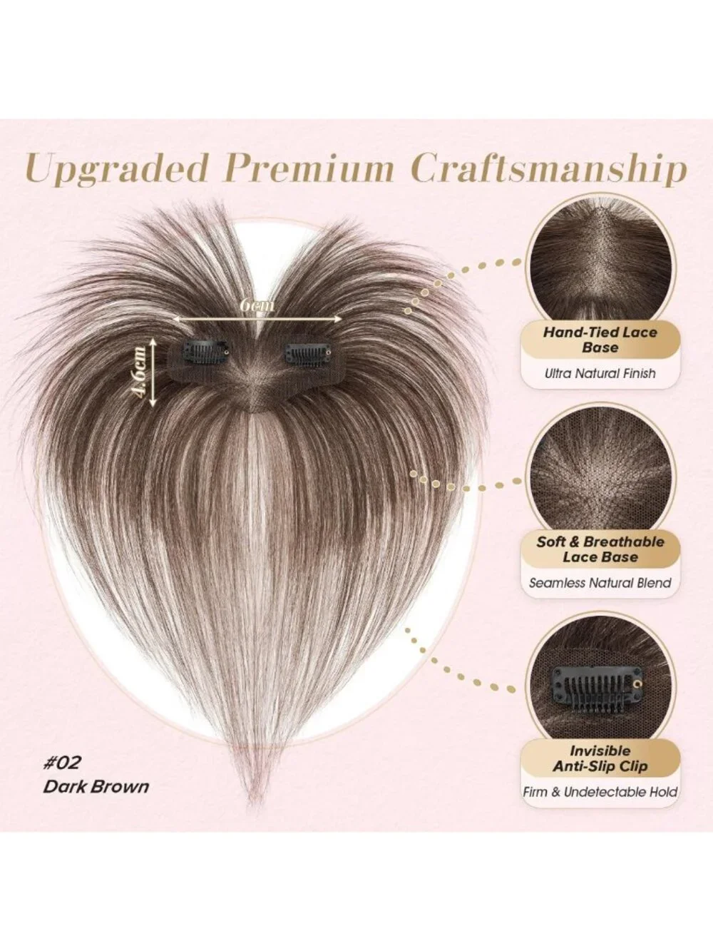 Seamless Clip-In Bangs for Natural Look, 10